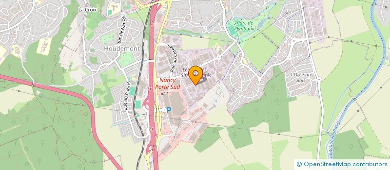 localisation de l'entreprise NANCY CONSTRUCTION  HOUDEMONT