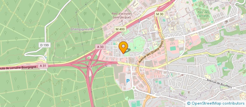 localisation de l'entreprise NANCY 