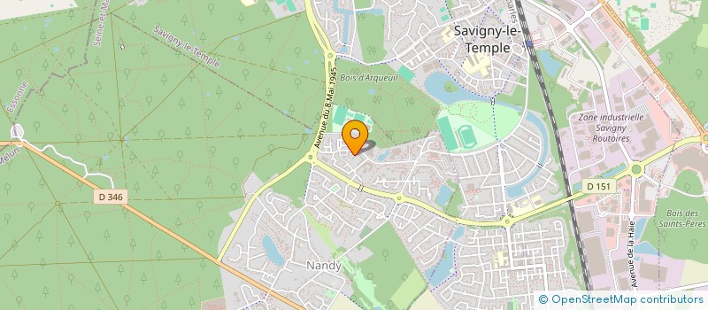 localisation de l'entreprise NANDY SAVIGNY - TEMPLE  FOOT BALL TABLE  NANDY