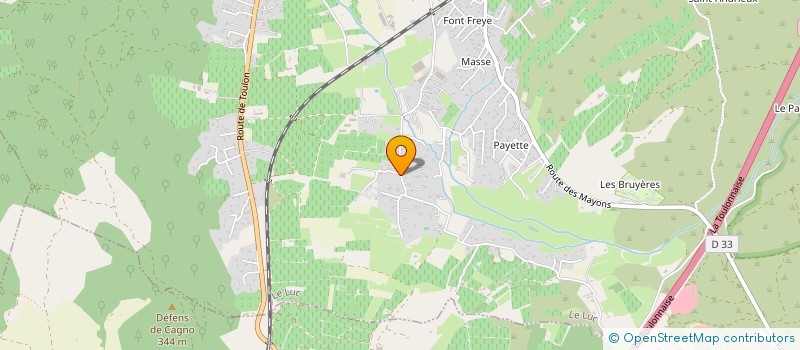 localisation de l'entreprise NANELYS  LE LUC