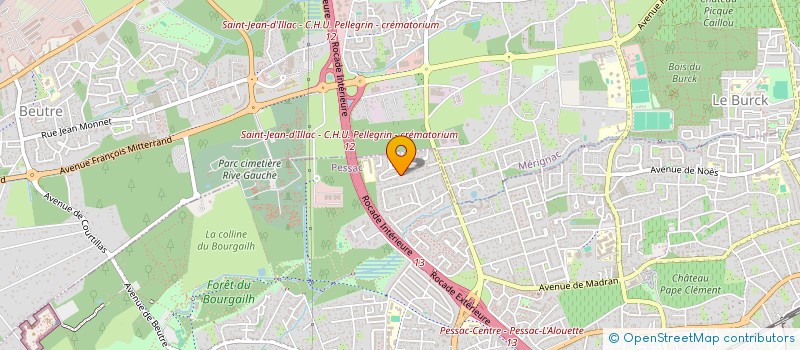 localisation de l'entreprise NANGA  PESSAC