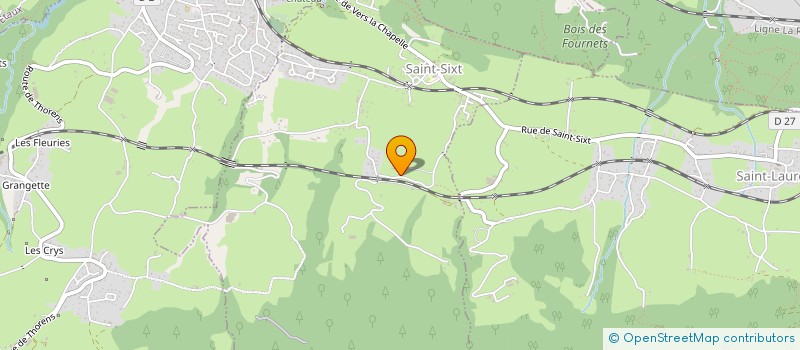 localisation de l'entreprise NANGY FOL'TEAM 74  SAINT-SIXT