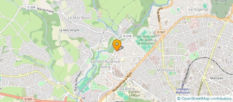 localisation de l'entreprise NANI à LIMOGES