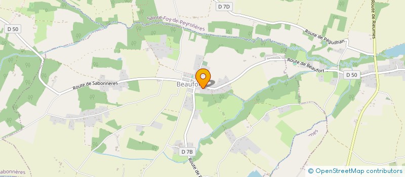 localisation de l'entreprise NANNE FINANCE COMPTABILITE ET IMMOBILIER à BEAUFORT