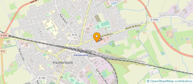 localisation de l'entreprise NANO  HAZEBROUCK