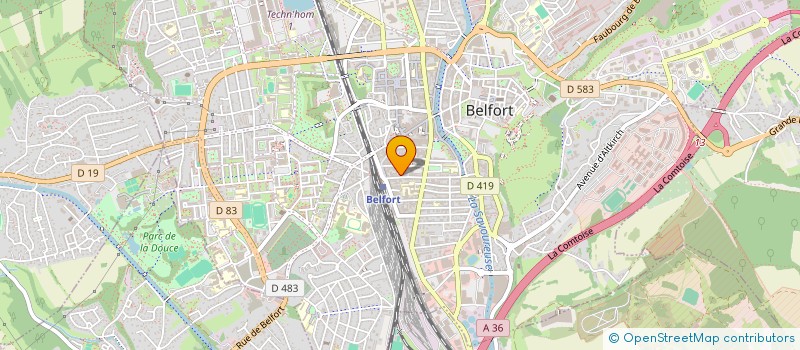 localisation de l'entreprise NANO  BELFORT