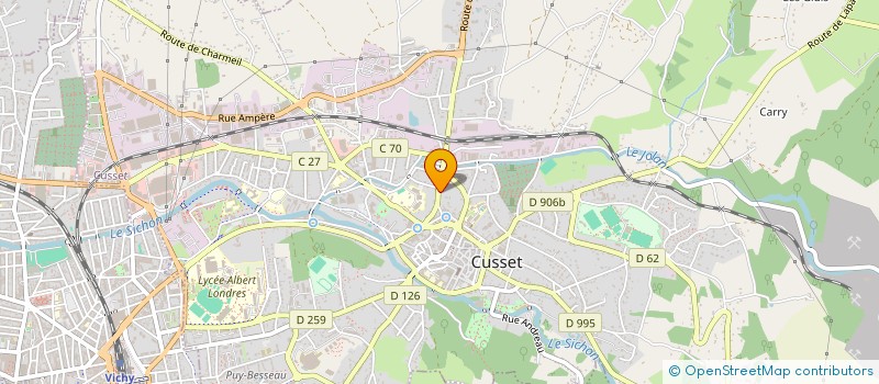 localisation de l'entreprise NANO à CUSSET