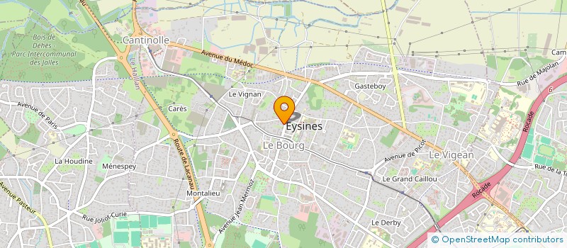 localisation de l'entreprise NANO ENERGIE  EYSINES