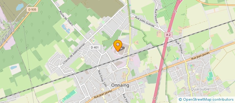 localisation de l'entreprise NANO RECEPTION  ONNAING