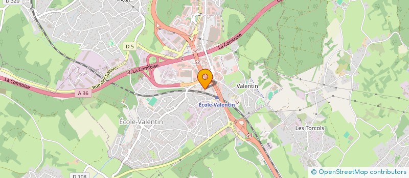 localisation de l'entreprise NANO TECH  ECOLE-VALENTIN