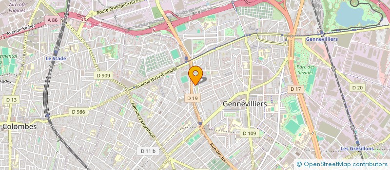 localisation de l'entreprise NANO TRANSPORTS  GENNEVILLIERS