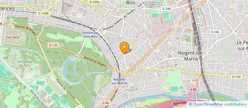 localisation de l'entreprise NANO400 à NOGENT-SUR-MARNE