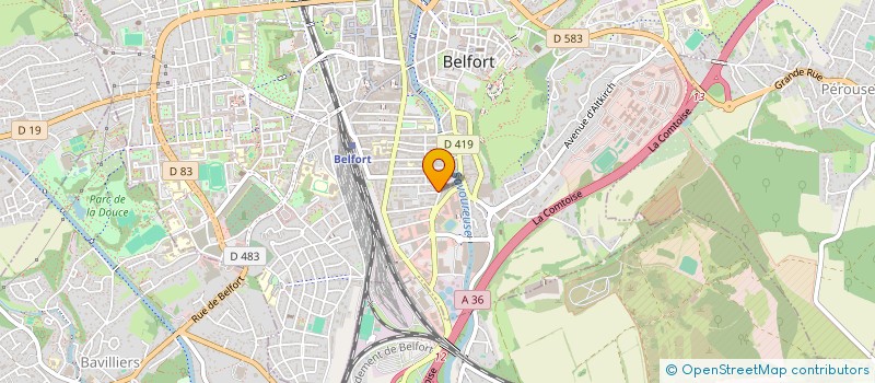 localisation de l'entreprise NANODIAS à BELFORT