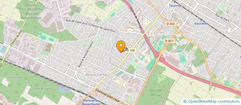 localisation de l'entreprise NANOGROUP  TAVERNY