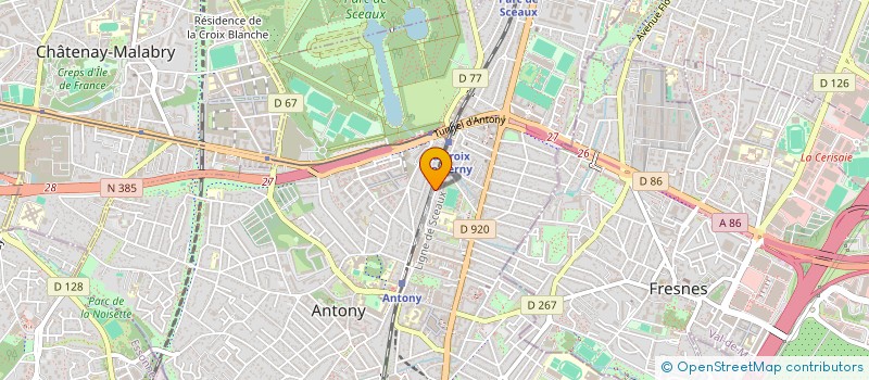 localisation de l'entreprise NANOLIPINE à ANTONY