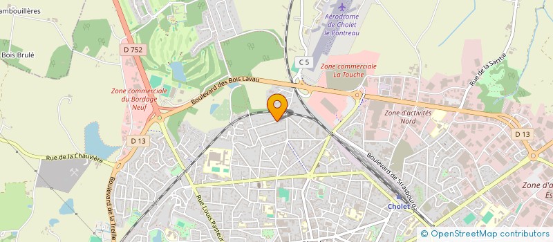 localisation de l'entreprise NANOM à CHOLET