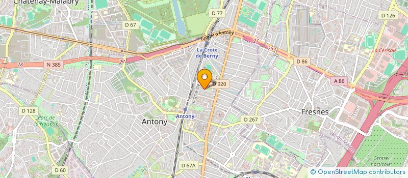localisation de l'entreprise NANOSKILLS à ANTONY