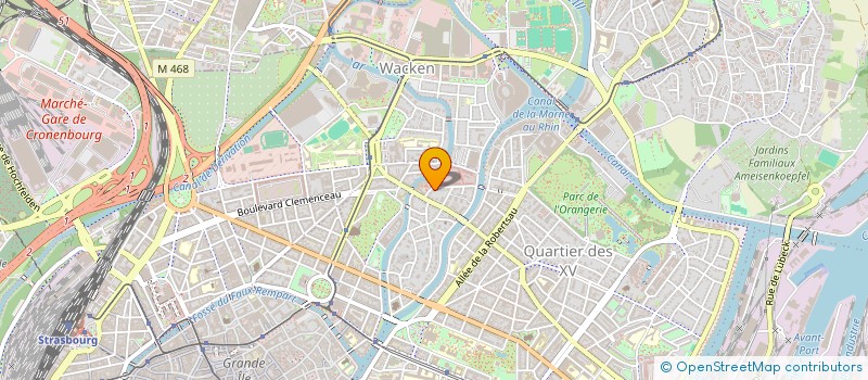 localisation de l'entreprise NANOSYNEX FRANCE à STRASBOURG
