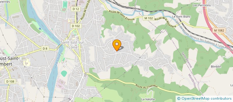 localisation de l'entreprise NANOU ET DOM à SAINT-JUST-SAINT-RAMBERT