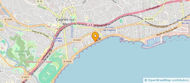 localisation de l'entreprise NANOU LA FOURCHETTE à CAGNES-SUR-MER