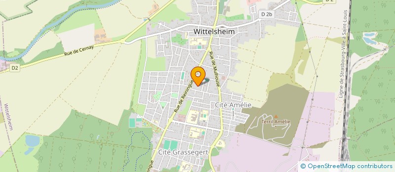 localisation de l'entreprise NANOU TAXI à WITTELSHEIM