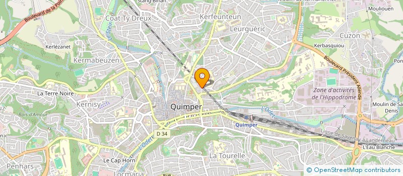 localisation de l'entreprise NANOUCHA à QUIMPER