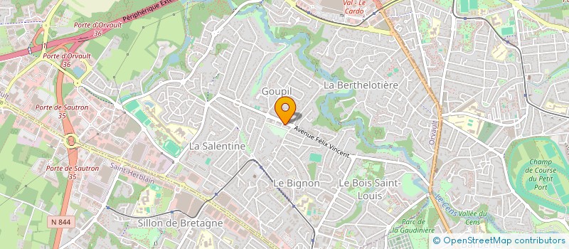localisation de l'entreprise NANT'ORTHO  ORVAULT