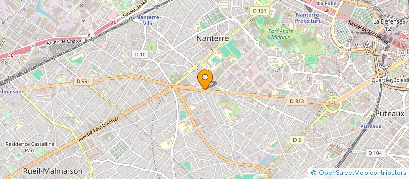localisation de l'entreprise NANT'R ALIMENT'R  NANTERRE