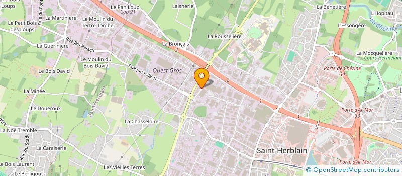 localisation de l'entreprise NANTAISE DE PUBLICITE  SAINT-HERBLAIN