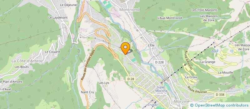 localisation de l'entreprise NANTEGUE MANAGEMENT à MORZINE