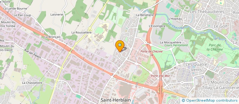 localisation de l'entreprise NANTEL à SAINT-HERBLAIN