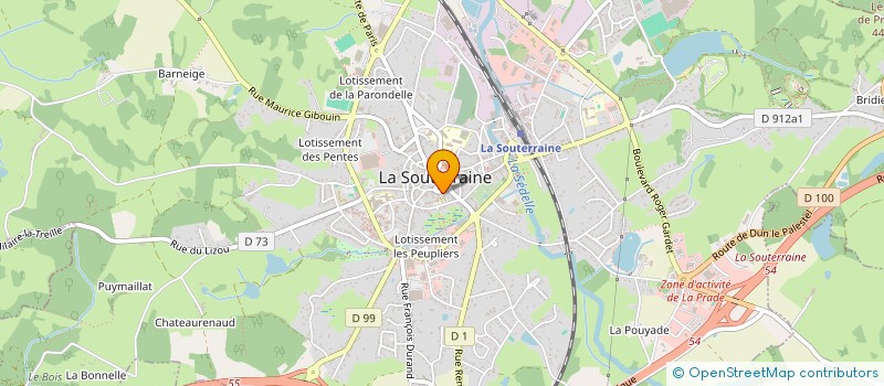 localisation de l'entreprise NANTERINVEST  LA SOUTERRAINE