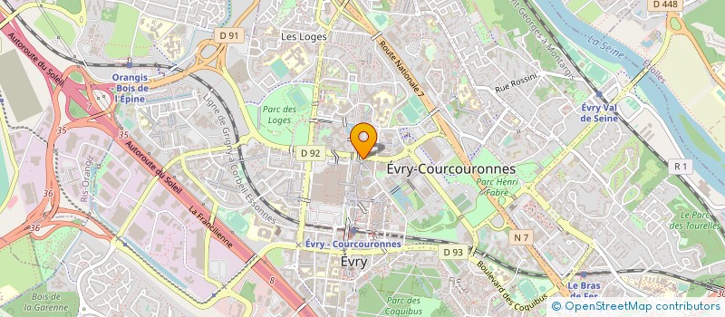 localisation de l'entreprise NANTERRE FOOD à EVRY-COURCOURONNES