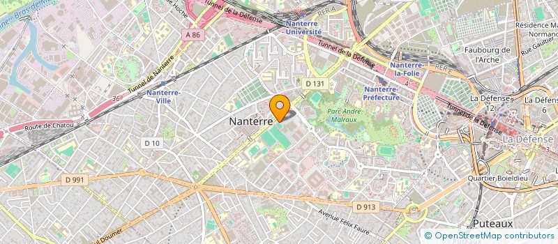 localisation de l'entreprise NANTERRE SPORT  NANTERRE