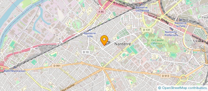 localisation de l'entreprise NANTERREPASTESREVES  NANTERRE