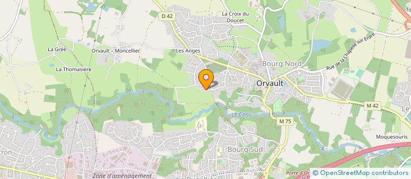 localisation de l'entreprise NANTES 45 ROUTE DE VANNES à ORVAULT