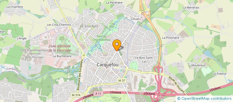 localisation de l'entreprise NANTES APICULTURE  CARQUEFOU
