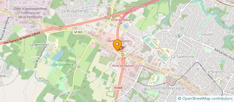 localisation de l'entreprise NANTES AUTO PARTAGE à ORVAULT