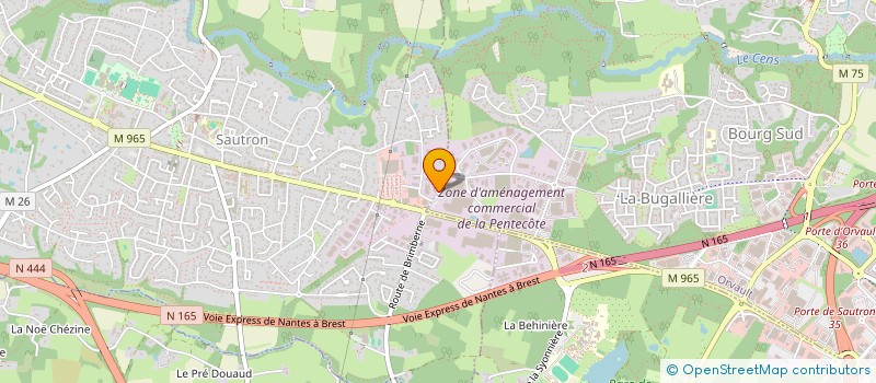 localisation de l'entreprise NANTES CHAPE  SAUTRON