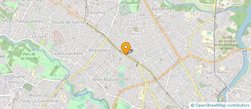 localisation de l'entreprise NANTES CYCLES à NANTES