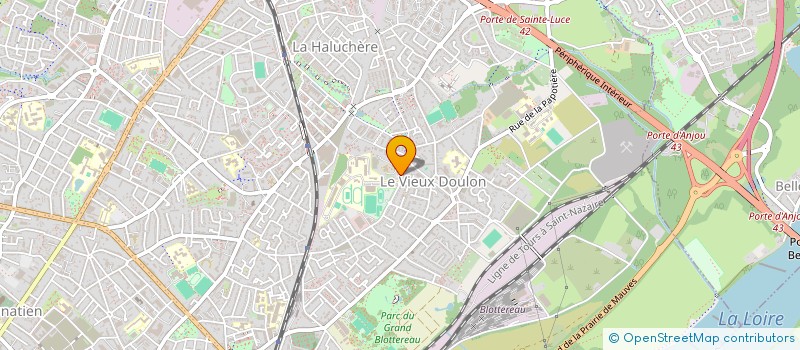 localisation de l'entreprise NANTES DOULON BASKET à NANTES