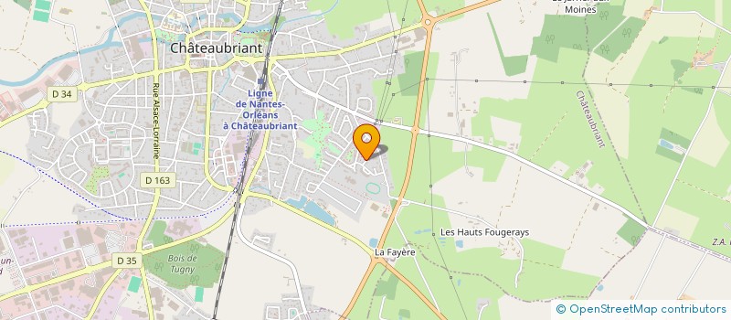 localisation de l'entreprise NANTES-ECO-FROID  CHATEAUBRIANT