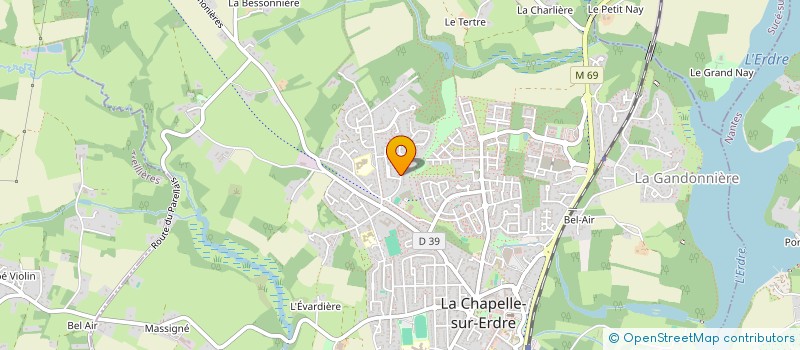 localisation de l'entreprise NANTES ERDRE FUTSAL  LA CHAPELLE-SUR-ERDRE