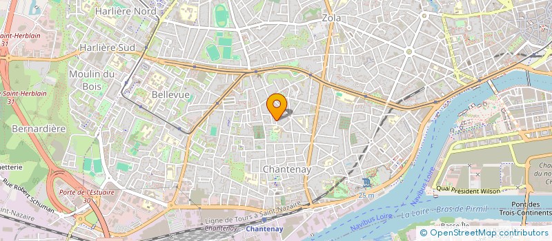 localisation de l'entreprise NANTES ETUDICANTS CLUB GYM SANTE à NANTES