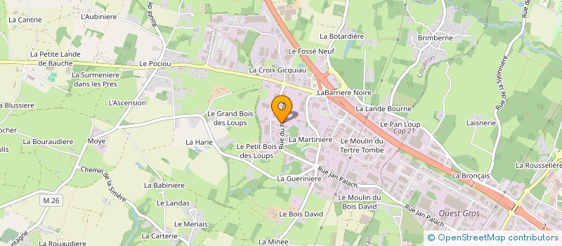 localisation de l'entreprise NANTES EUROPELEC à COUERON