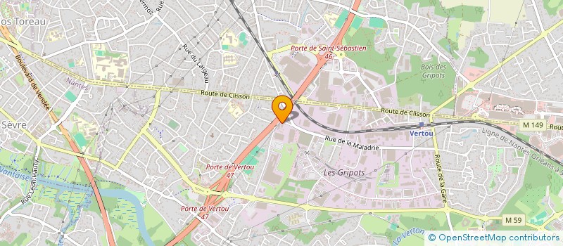 localisation de l'entreprise NANTES FACADES  VERTOU