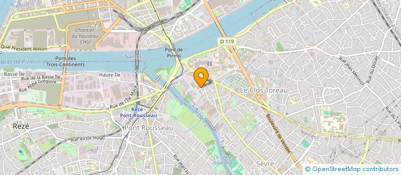 localisation de l'entreprise NANTES GYM à NANTES