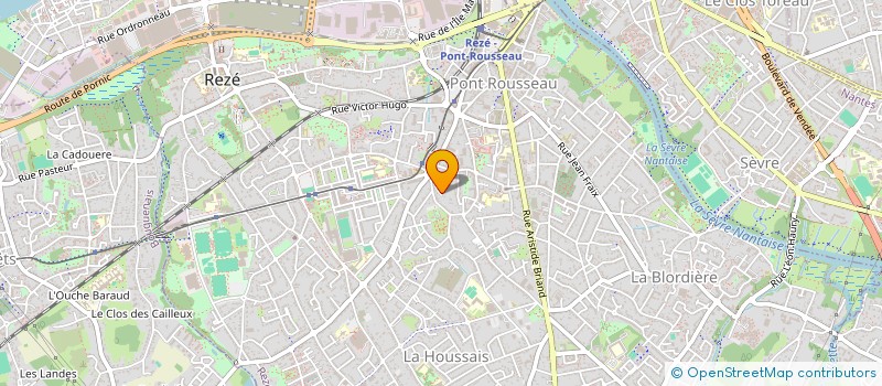 localisation de l'entreprise NANTES KERLEDE  REZE