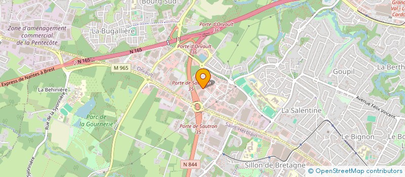 localisation de l'entreprise NANTES MOTO à ORVAULT