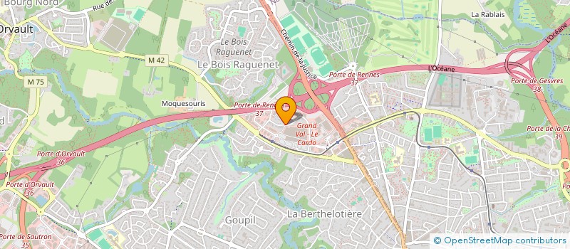 localisation de l'entreprise NANTES NORD DISTRIBUTION à ORVAULT
